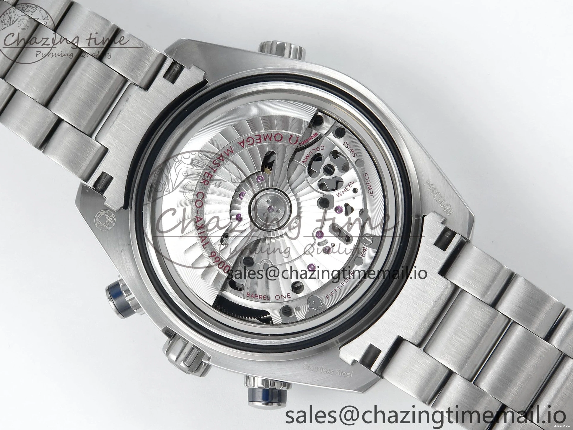 0501 Planet Ocean Master Chronometer 600M 45.5mm SS SCF 1:1 Best Edition Blue Bezel Blue Dial on SS Bracelet A9900 Super Clone Lightweight 7676